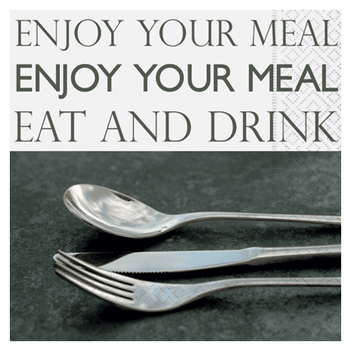 Enjoy your meal servetten