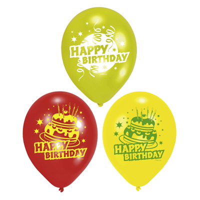Gekleurde verjaardagsballonnen
