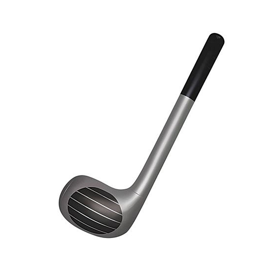 Golfclub opblaasbaar zilver/zwart