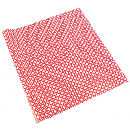 Kadopapier rood wit patroon