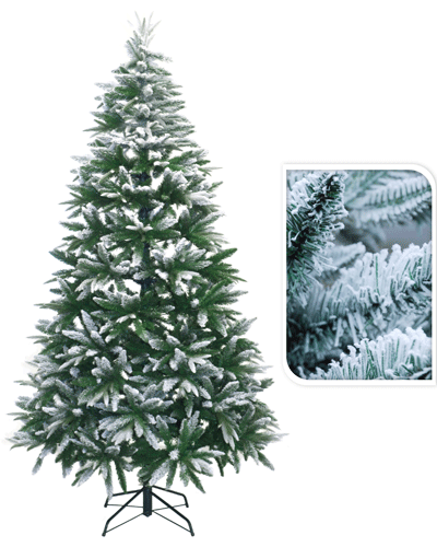 Kerstboom besneeuwd 210 cm