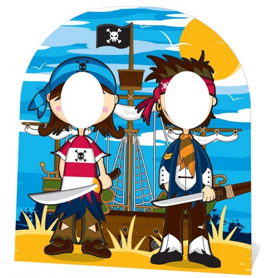 Kinder piraten feestje foto bord