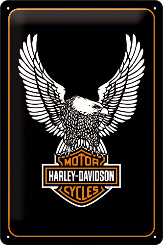 Mooie muurdecoratie van Harley Davidson motoren