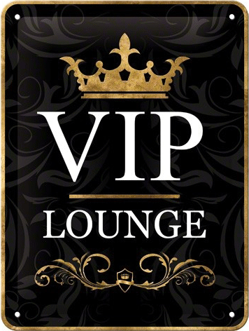Muurdecoratie VIP Lounge 15 x 20 cm