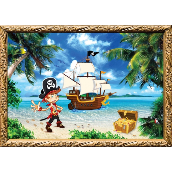 Piratenschip kapitein poster