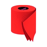 Rood toiletpapier