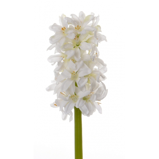 Witte hyacint kunstbloem 30 cm