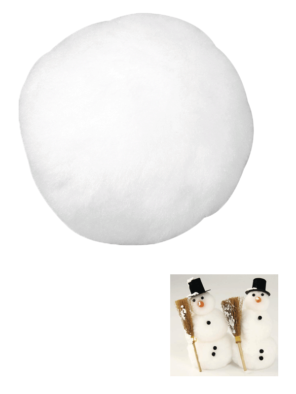 36x Fake snowballs 7,5 cm