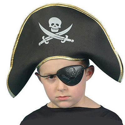 Children carnaval pirates hat