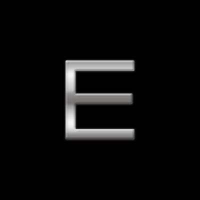 Kleine alfabet stickers letter E