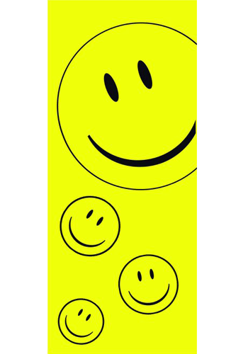Smiley flag 240 x 90 cm