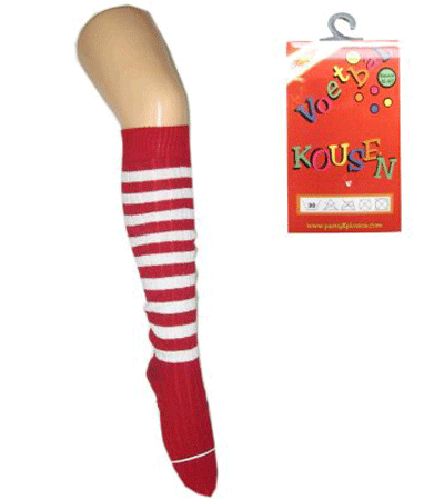 Red/white striped stockings