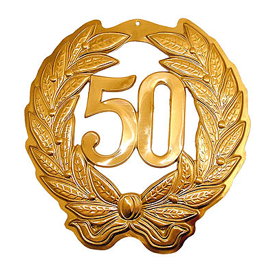 Gouden jubileum krans 50 jaar