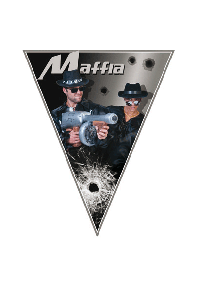 Casino thema vlaggenlijn Maffia