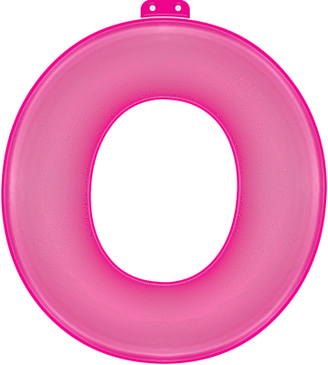 Inflatable letter O pink