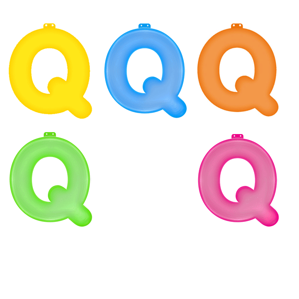Inflatable letter Q