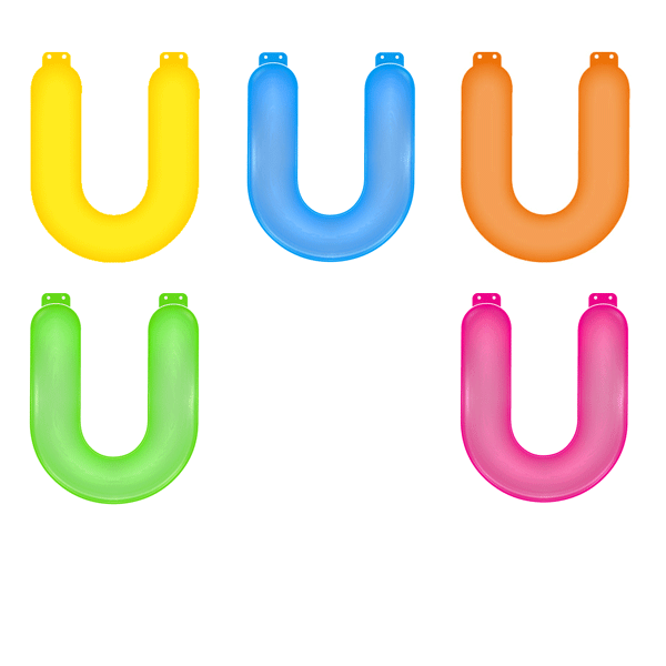 Inflatable letter U
