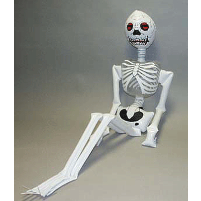 Opblaasbaar skelet/geraamte Halloween decoratie 180 cm