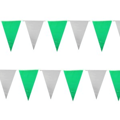 Green/White flag lines