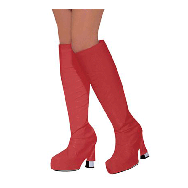 Red boot covers