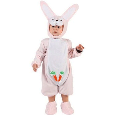 Pink bunny baby costume