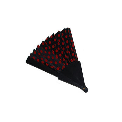 Spanish fan with red dots 24 cm