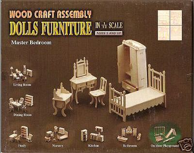 Doll house furniture bedroom