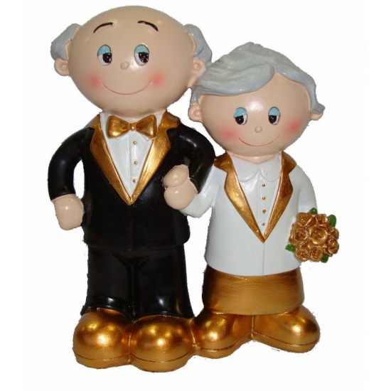 Verwonderlijk 50 jaar getrouwd, 50 jarig huwelijk poppetjes, Feestartikelen-shop.nl PE-66