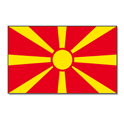 Vlag Macedonie 90 x 150 cm feestartikelen