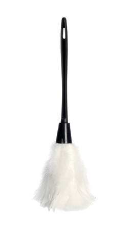White feather duster 