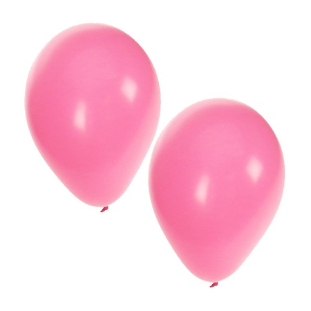 10 light pink balloons