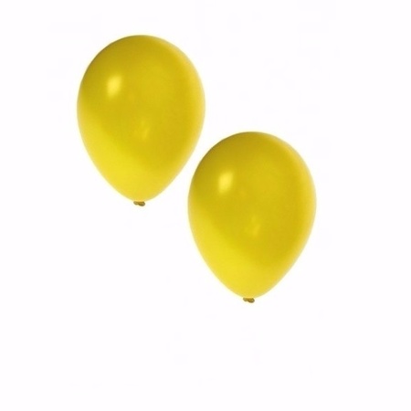 10 stuks metallic gele ballonnen 36 cm