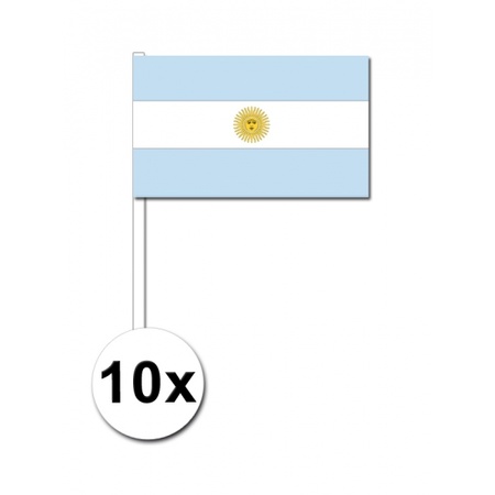 10 hand wavers with Argentina