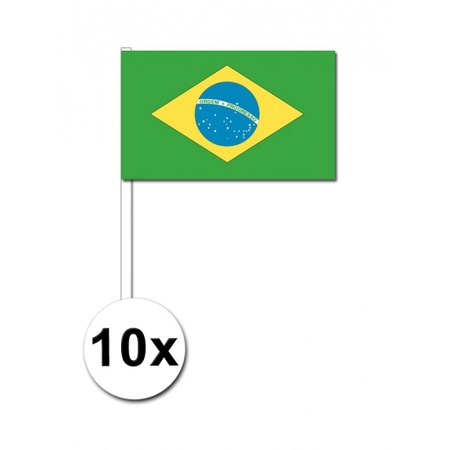 Handvlag Brazilie set van 10