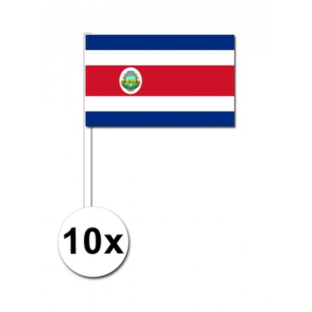 Handvlag Costa Rica set van 10
