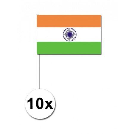 10 stuks handvlag India 12 x 24 cm