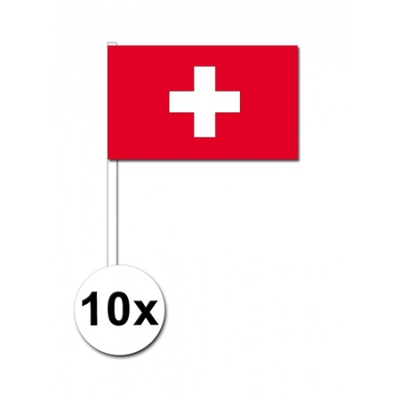 Handvlag Zwitserland set van 10