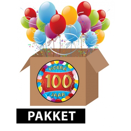 100 jarige feestversiering pakket