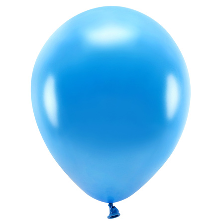 100x Blauwe ballonnen 26 cm eco/biologisch afbreekbaar