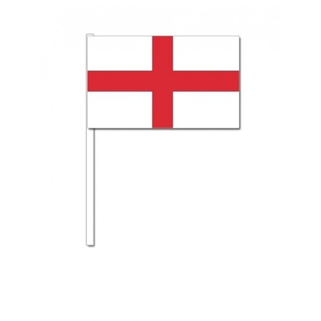 100x English waving flags 12 x 24 cm