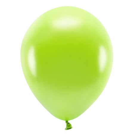 100x Light green/lime green balloons 26 cm eco/biodegradable