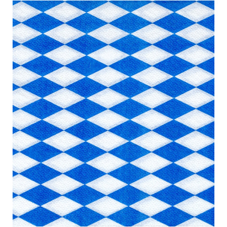 Blue and white checkered napkins