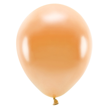 100x Orange balloons 26 cm eco/biodegradable