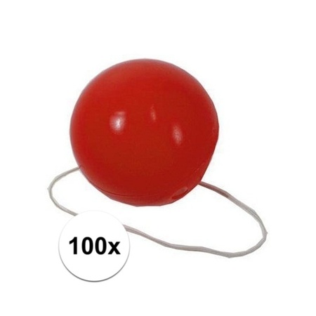 100x Red clown noses
