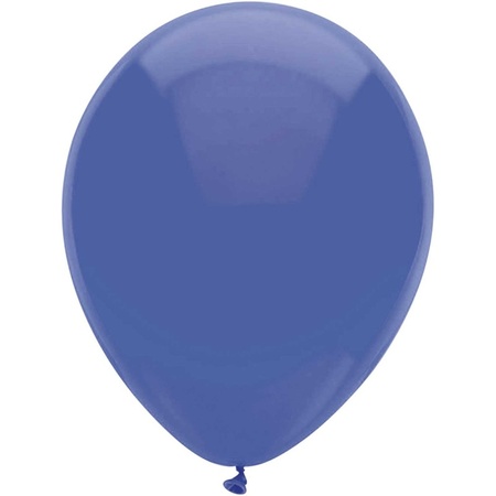 10x Donkerblauwe ballonnen 30 cm