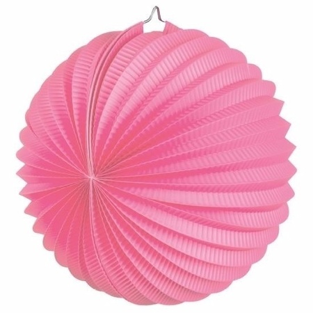 10x Lampionnen roze 22 cm