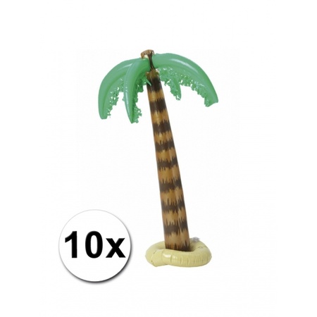 10 opblaasbare hawaii palmbomen 90 cm