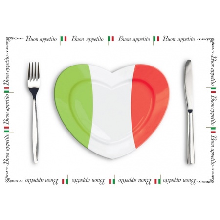 10x Paper placemats Italy set