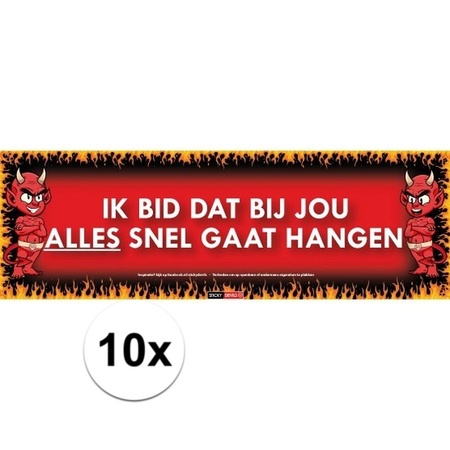 10x Hangen Sticky Devil sticker