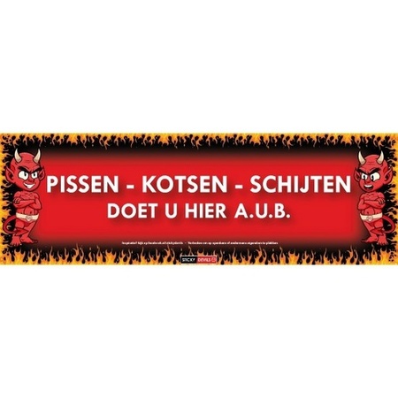 10x Sticky Devil Pissen-Kotsen-Schijten doet u hier a.u.b.